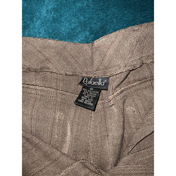 Rafaella Women's Size 10 Brown Striped Pants Work Trousers - Picture 8 of 11